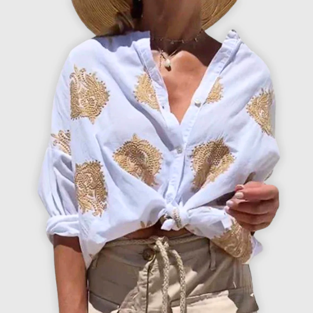 Leichte Elegante Damen Bluse Handgefertigt - Image 6