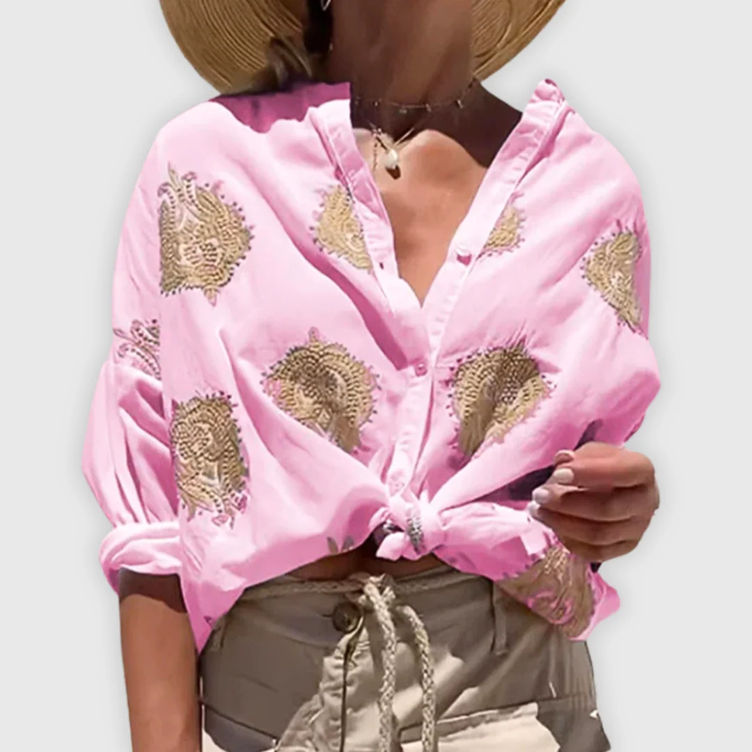 Leichte Elegante Damen Bluse Handgefertigt - Image 7