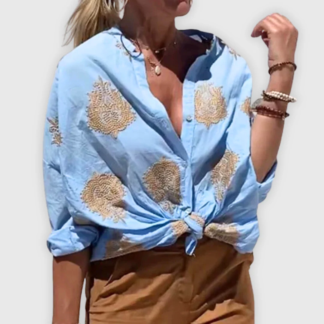 Leichte Elegante Damen Bluse Handgefertigt - Image 8