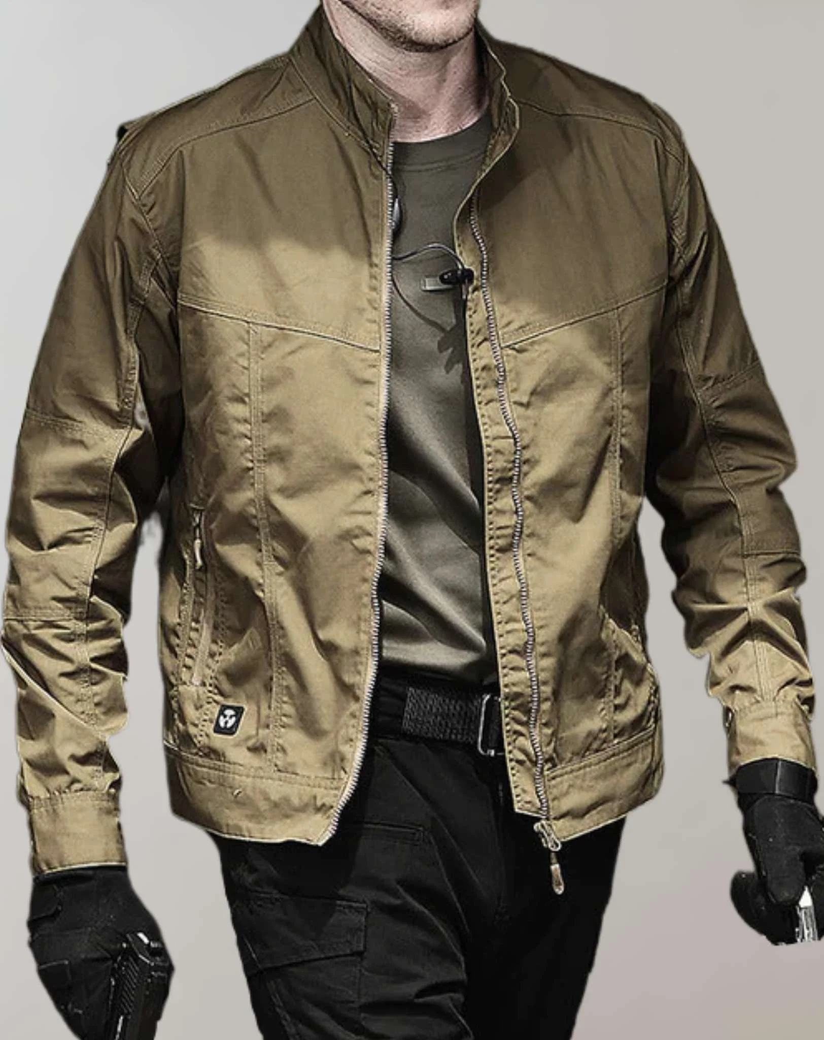Leichte Herren-Sommerjacke mit Reißverschluss - Image 2