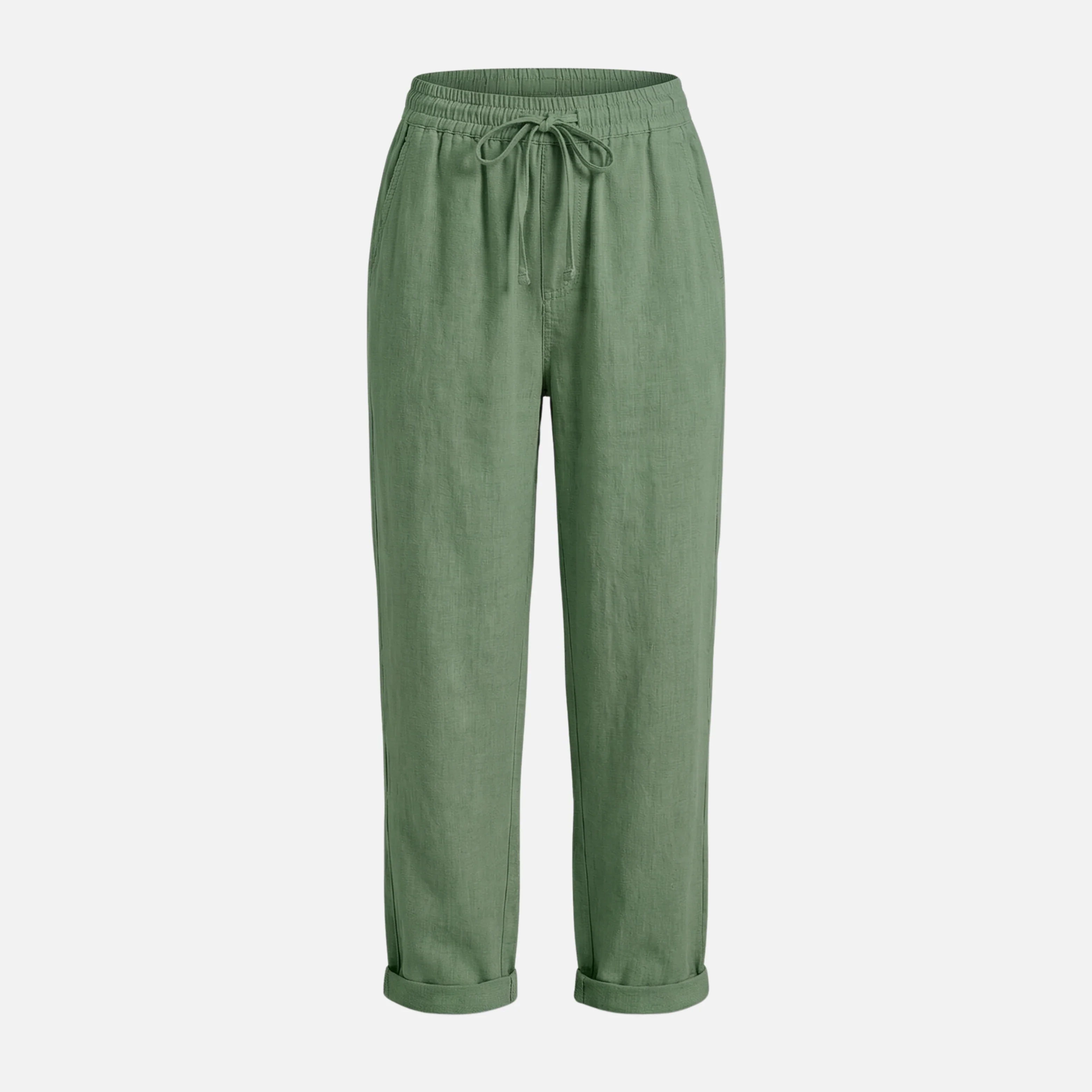 Nadja | Damen Leichte Leinenhose Lockere Freizeithose Tunnelzug – Leinen Komfort Hose - Image 11
