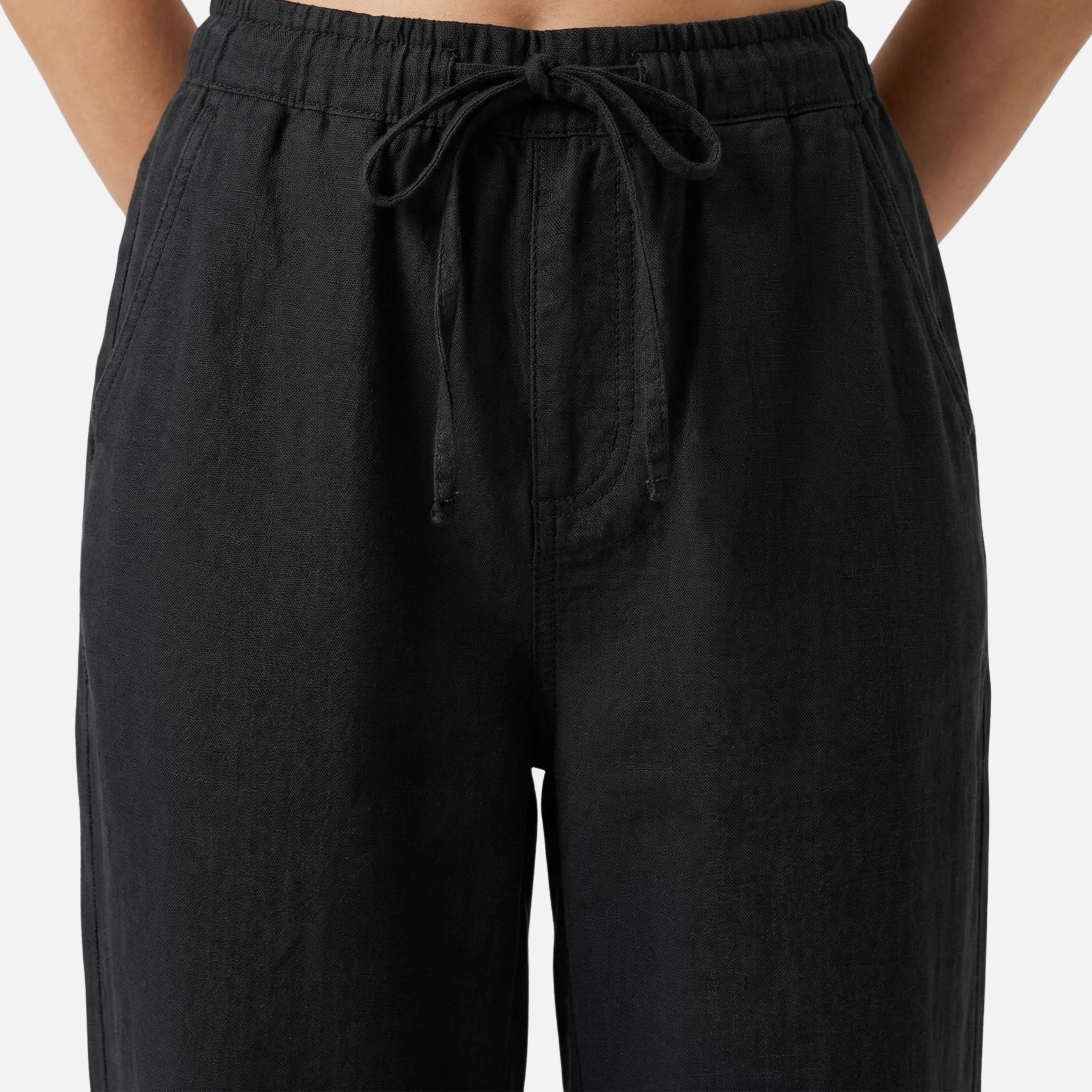 Nadja | Damen Leichte Leinenhose Lockere Freizeithose Tunnelzug – Leinen Komfort Hose - Image 4