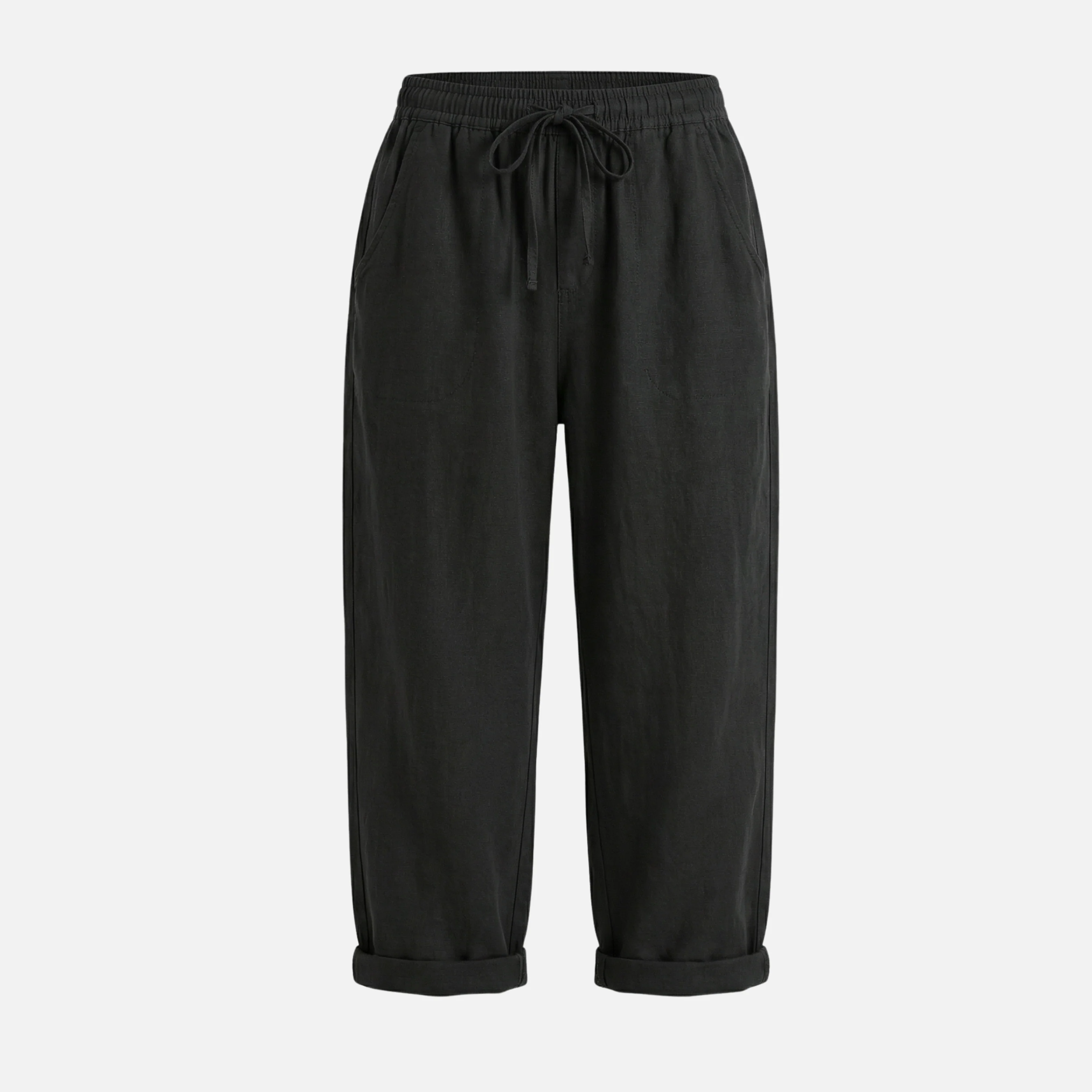 Nadja | Damen Leichte Leinenhose Lockere Freizeithose Tunnelzug – Leinen Komfort Hose - Image 7