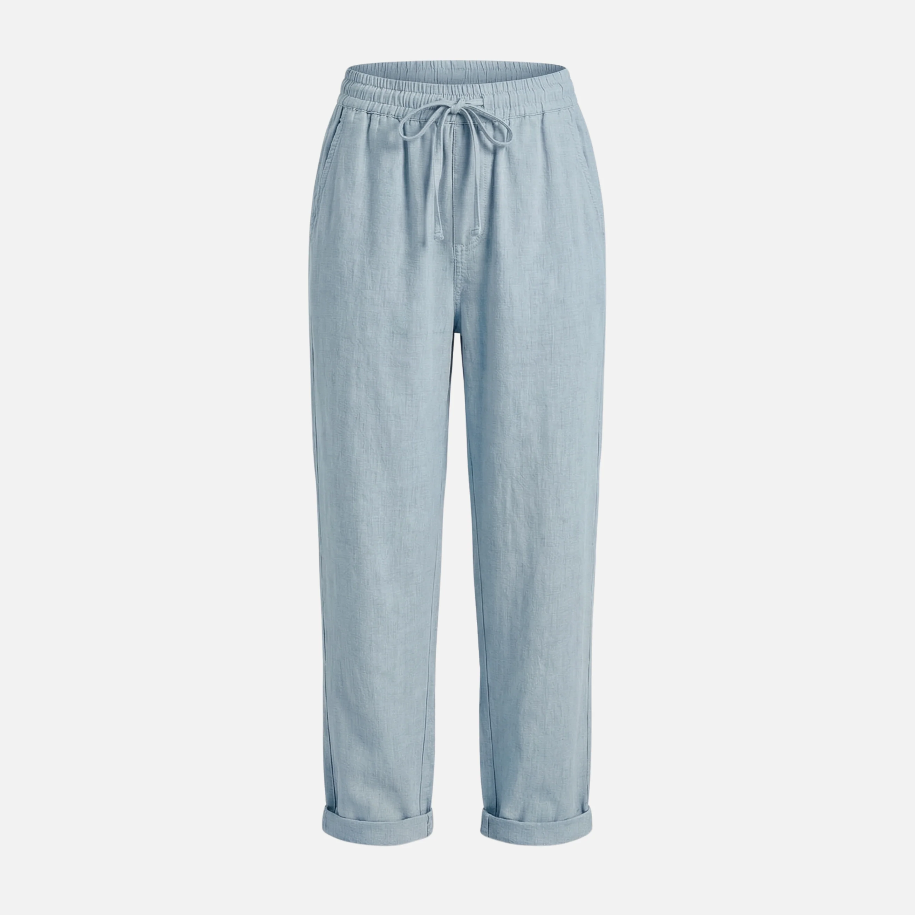 Nadja | Damen Leichte Leinenhose Lockere Freizeithose Tunnelzug – Leinen Komfort Hose - Image 8