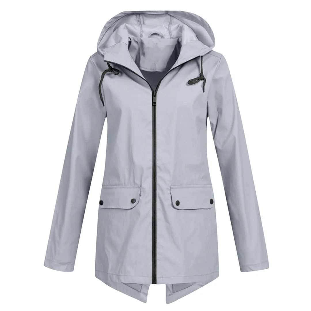 Leichte Regenjacke mit Kapuze für Damen - Image 16
