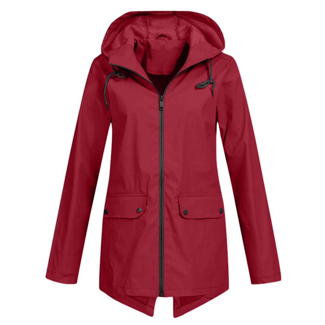 Leichte Regenjacke mit Kapuze für Damen - Image 18