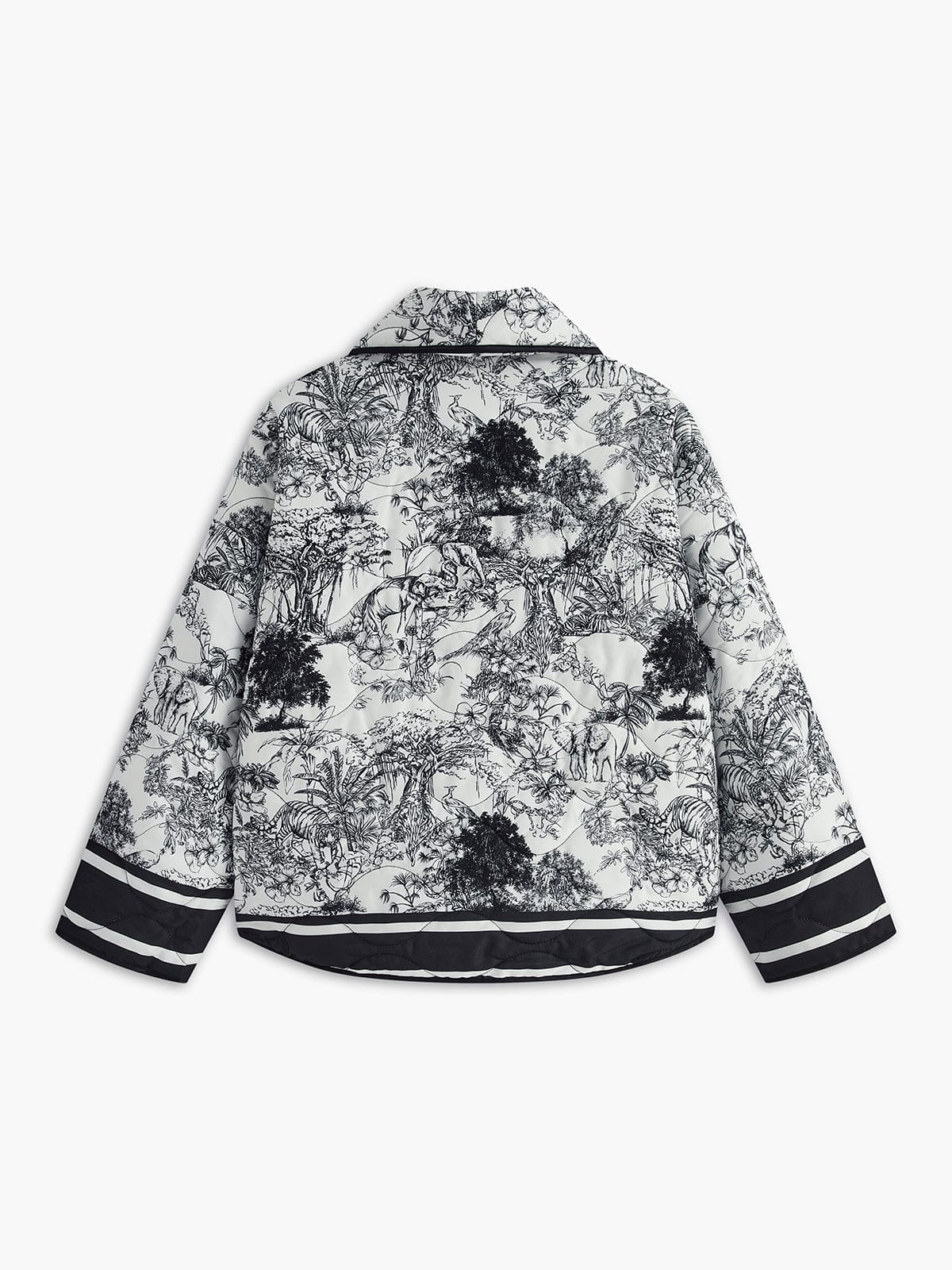 Leichte Sommerjacke mit Kunstvollem Print – Eleganz trifft auf Komfort - Image 3