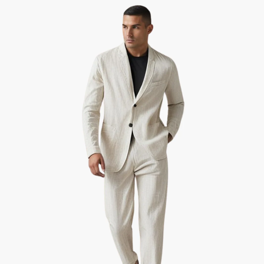 Leichter Sommer Herren Anzug – Sakko mit passender Hose - Image 3