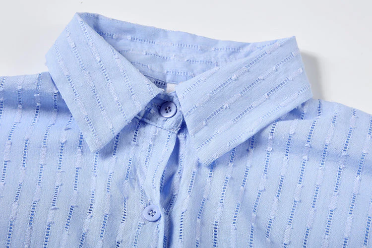 Leichter Zweiteiler aus Baumwollmix – Oversize Bluse & Shorts für Damen - Image 14