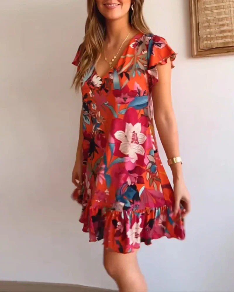 Leichtes Damen Sommerkleid mit Rüschen - Image 12