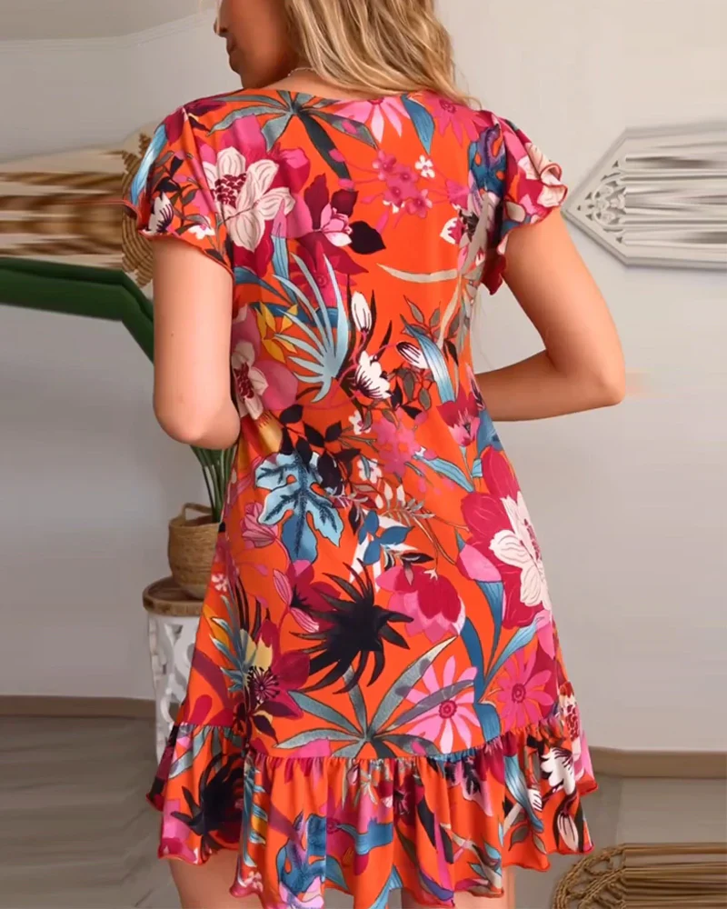 Leichtes Damen Sommerkleid mit Rüschen - Image 3