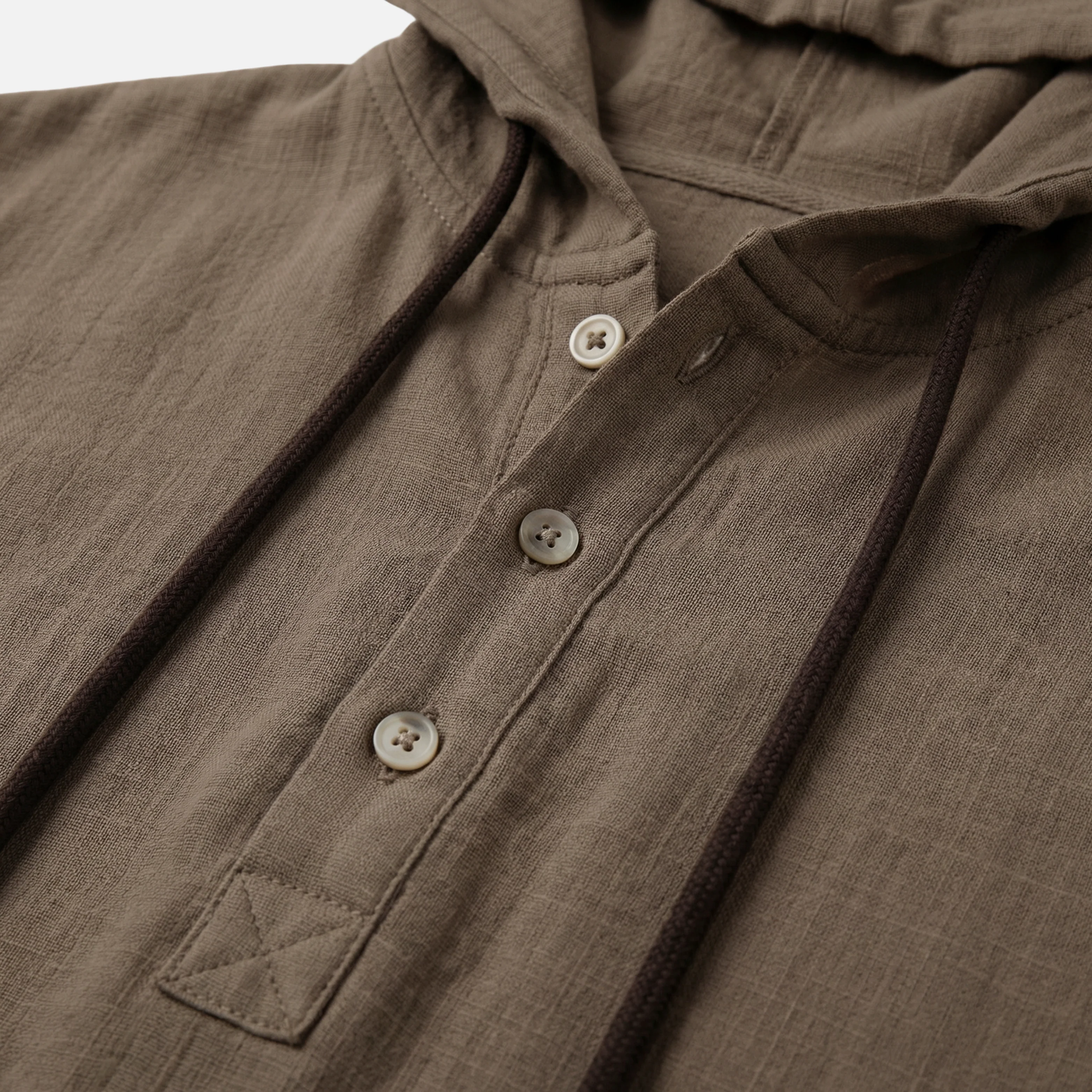 Ingo | Herren Leichtes Leinen Kapuzenhemd Lockere Passform – Leinen Shirt Kapuze - Image 5