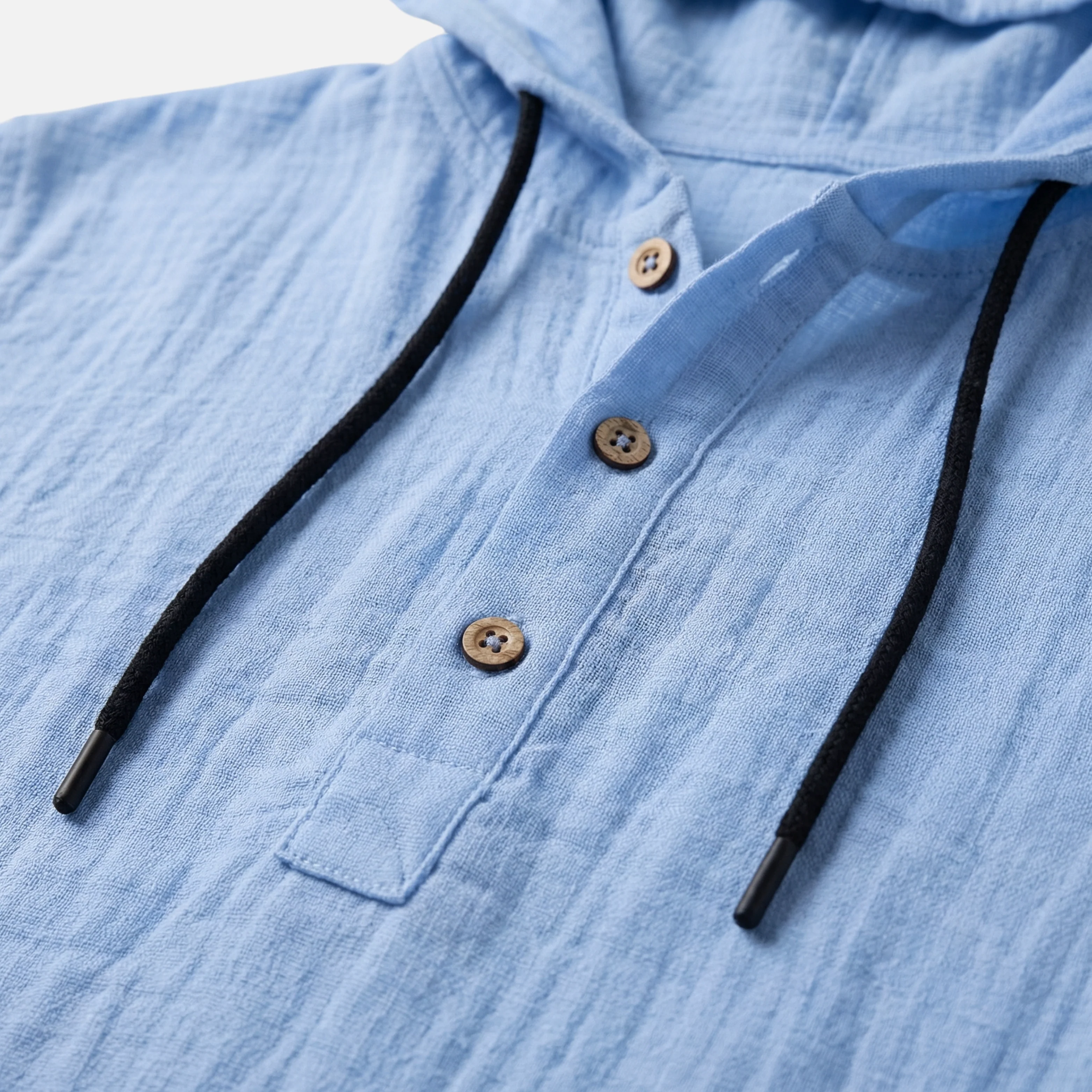 Ingo | Herren Leichtes Leinen Kapuzenhemd Lockere Passform – Leinen Shirt Kapuze - Image 6