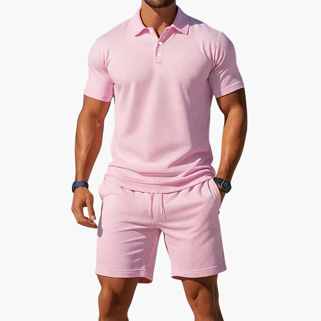 Leichtes Sommer Polo Set Herren - Kurzarmshirt & passende Shorts - Image 10