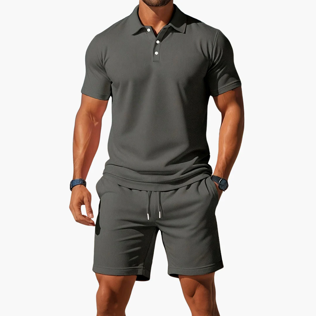 Leichtes Sommer Polo Set Herren - Kurzarmshirt & passende Shorts - Image 5