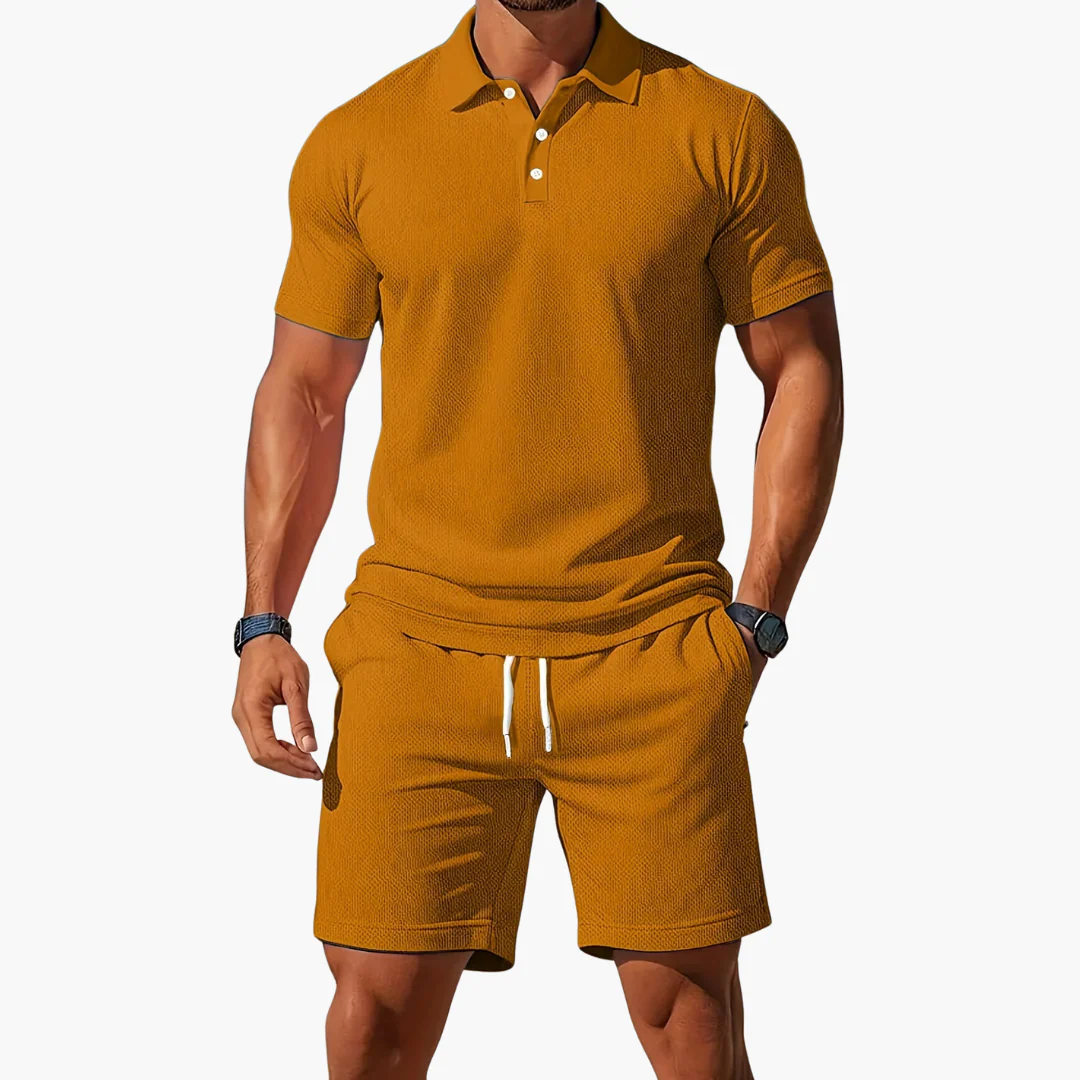 Leichtes Sommer Polo Set Herren - Kurzarmshirt & passende Shorts - Image 8