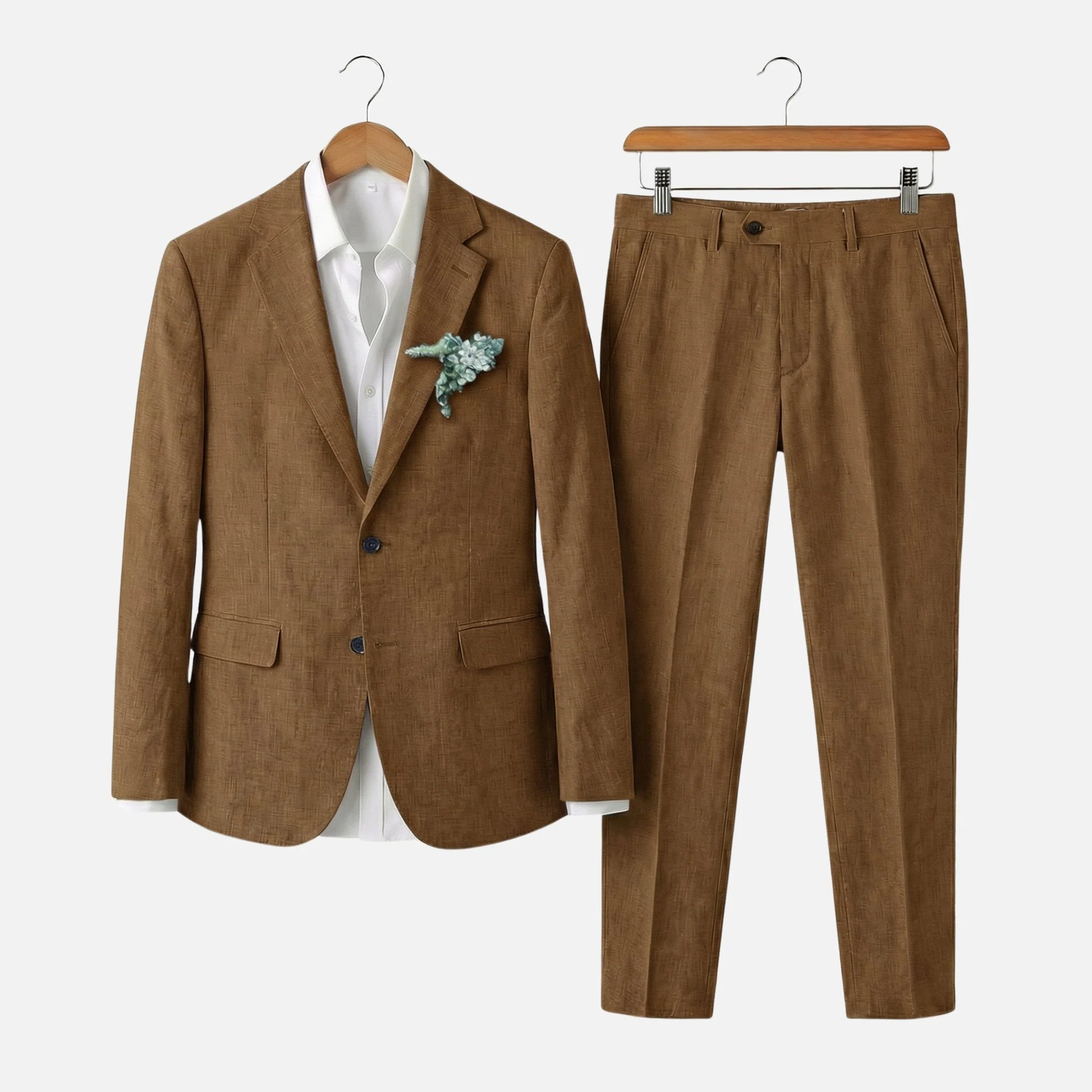 Otto | Herren Leinen-Zweiteiler Fallendes Revers – Leinen Anzug Sommer Herren - Image 7