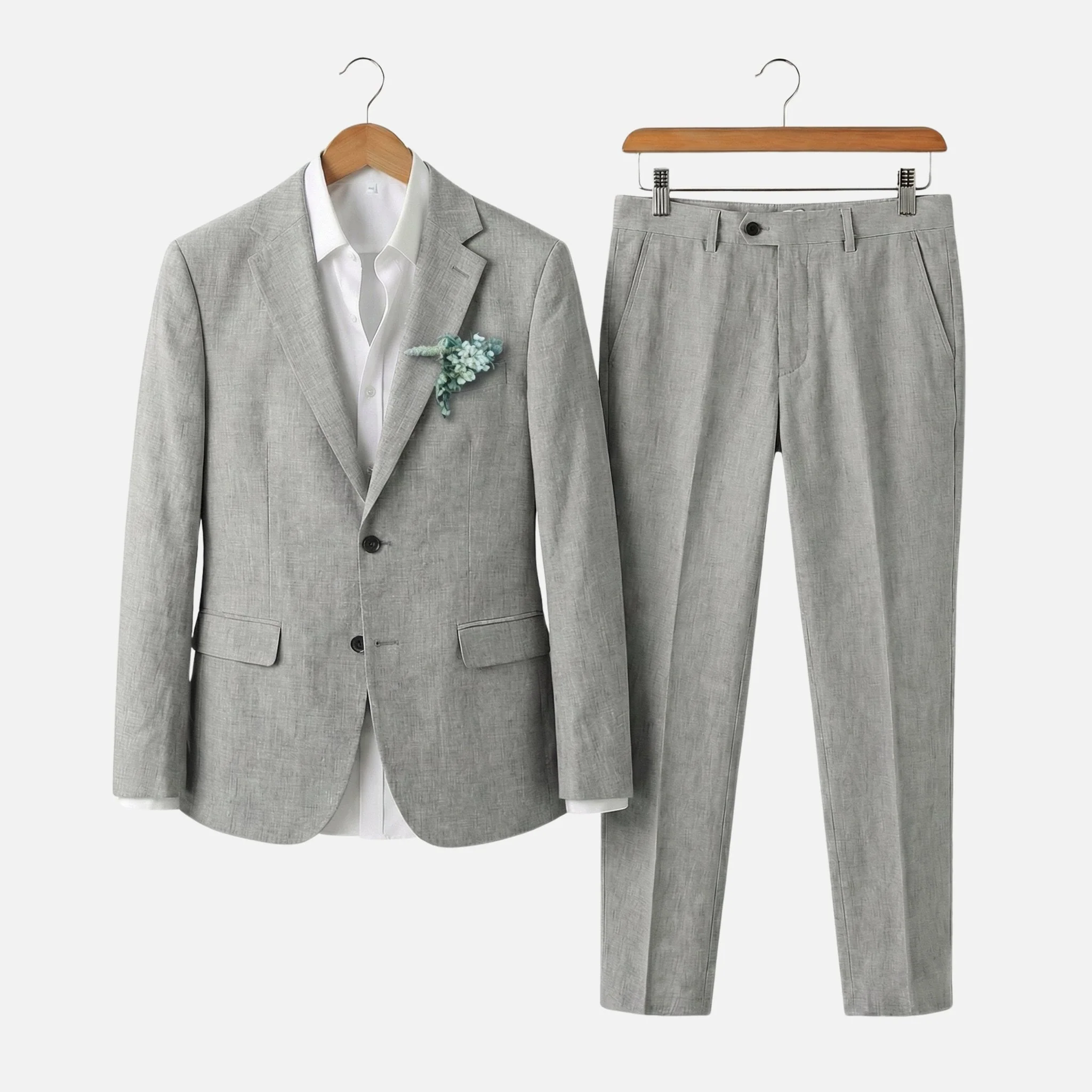 Otto | Herren Leinen-Zweiteiler Fallendes Revers – Leinen Anzug Sommer Herren - Image 8