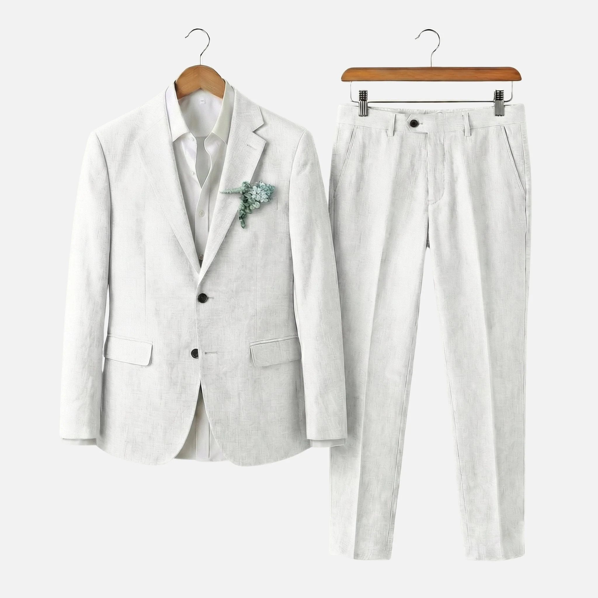Otto | Herren Leinen-Zweiteiler Fallendes Revers – Leinen Anzug Sommer Herren - Image 9