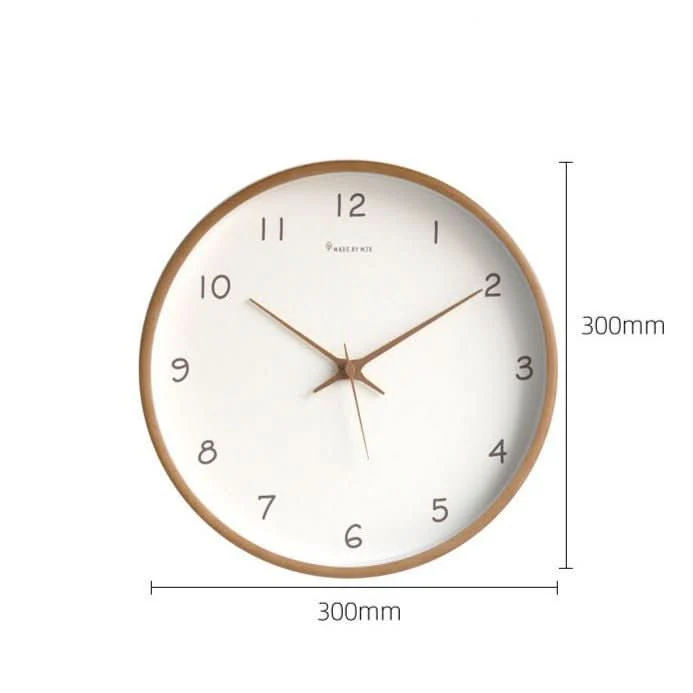 Leise analoge Wanduhr aus Massivholz - Image 8