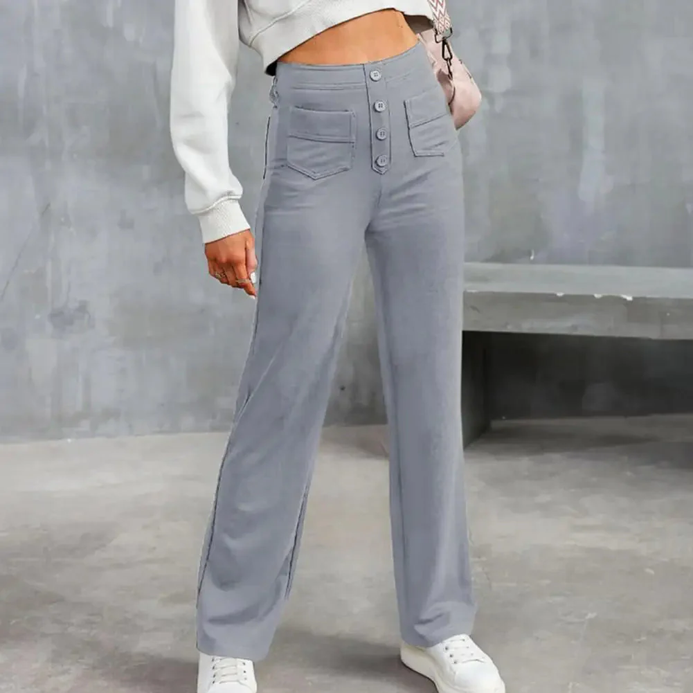 Lena - Hose mit weitem Bein und hohem Bund für Damen - Image 2