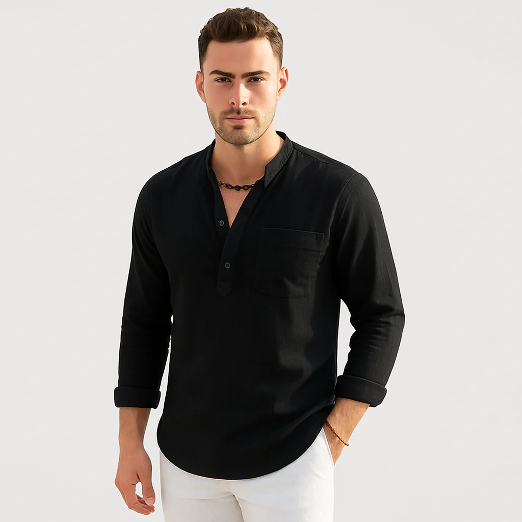 Lendon - Elegantes Leinenhemd für Herren - Sommer Chic - Image 3
