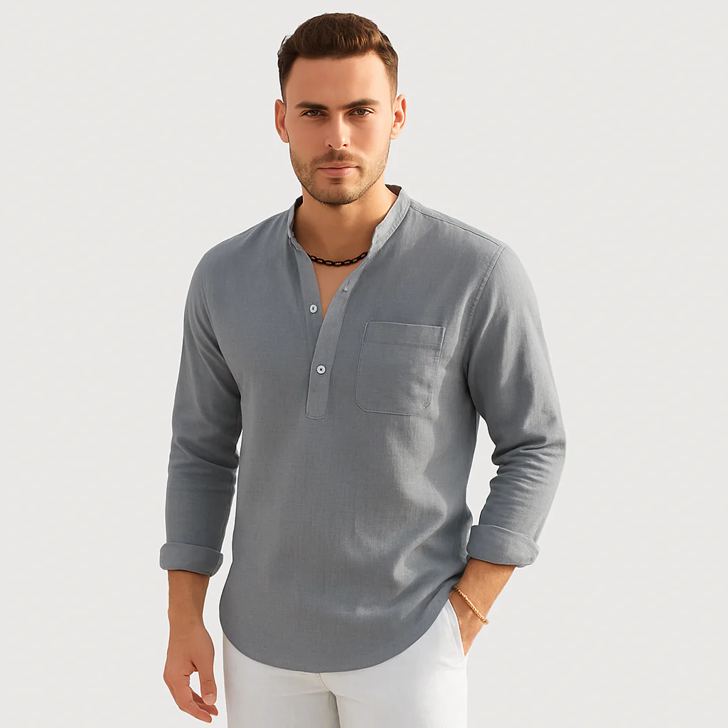 Lendon - Elegantes Leinenhemd für Herren - Sommer Chic - Image 4