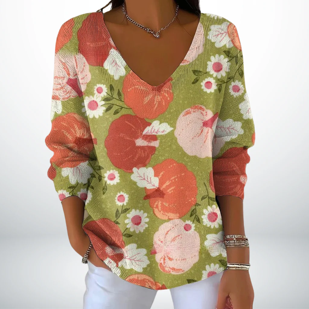 Leni™ – Eleganter Pullover mit V-Ausschnitt
