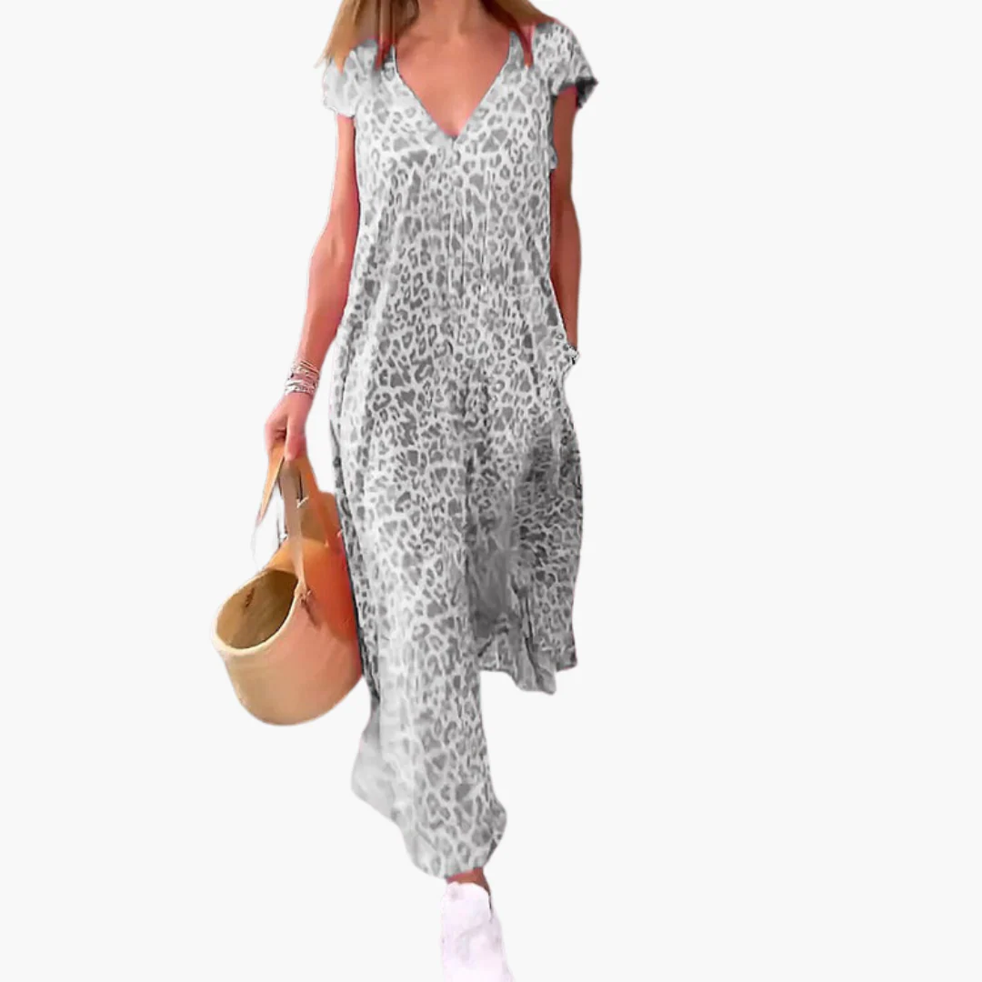Leo Maxikleid für Damen – V-Ausschnitt und lockere Passform - Image 7