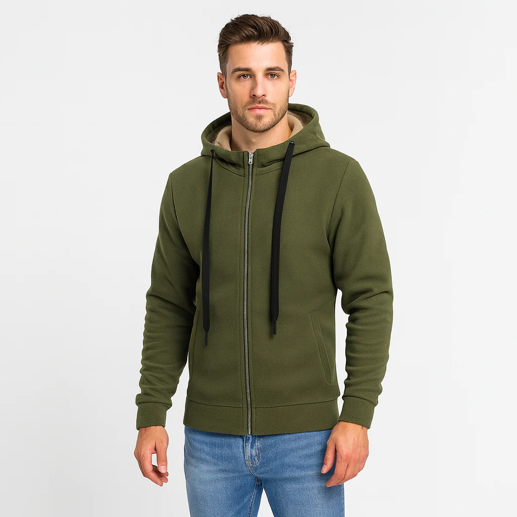 Leo | Warme Wattierte Jacke mit Kapuze - Image 2