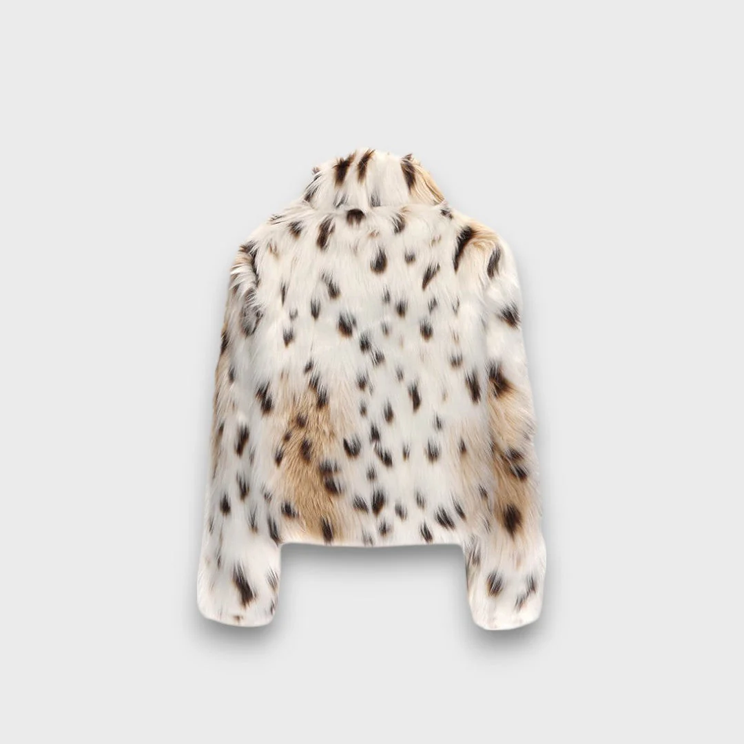 Leoline – Faux-Fur-Jacke im Animal-Design - Image 3
