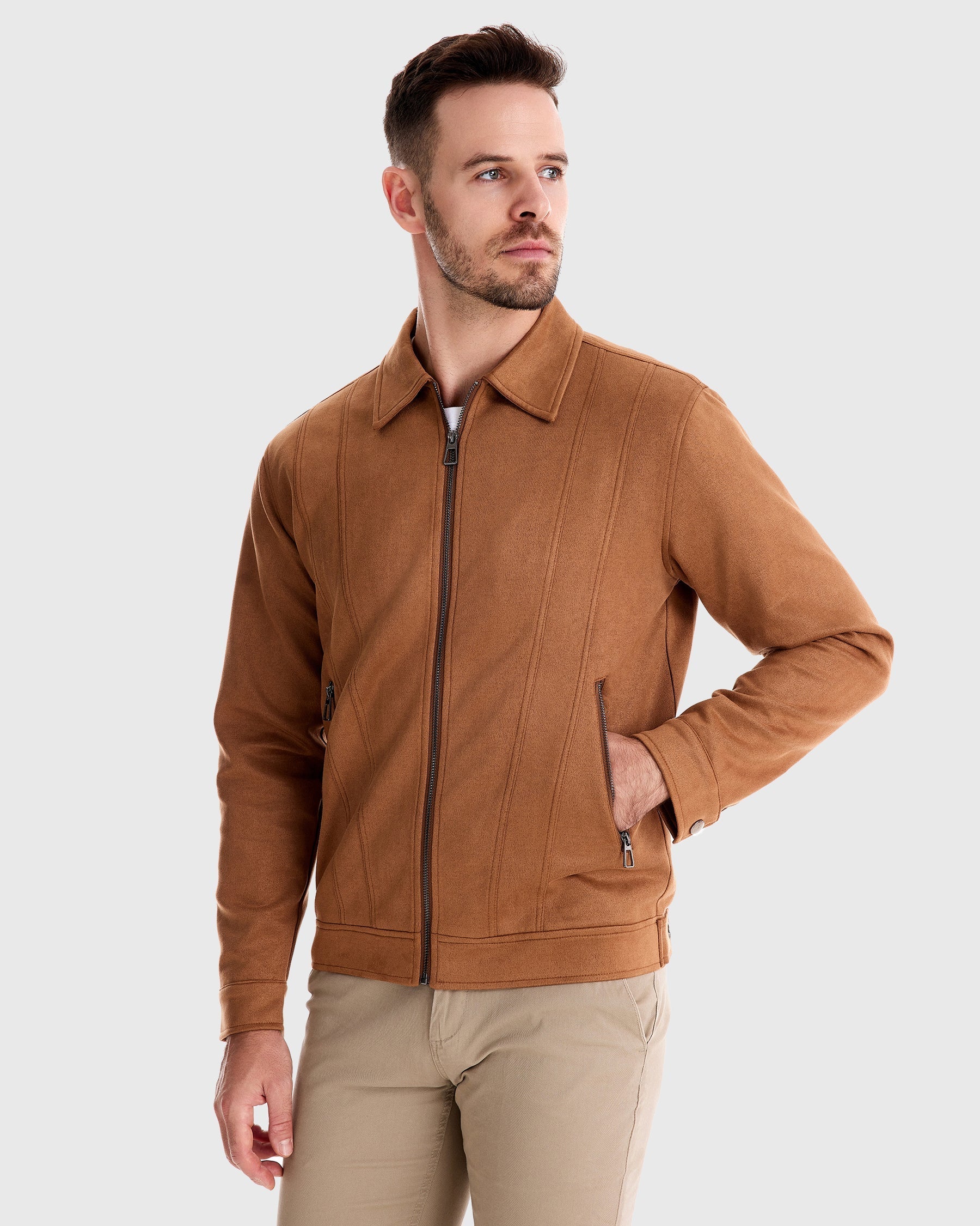 Leon | Zeitlose Suede-Bomberjacke - Image 2