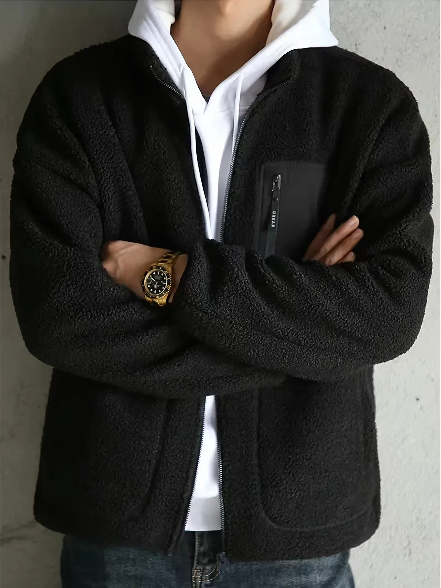 Leone | Warm Fleecejacke für Herren Mit Reißverschluss - Image 2