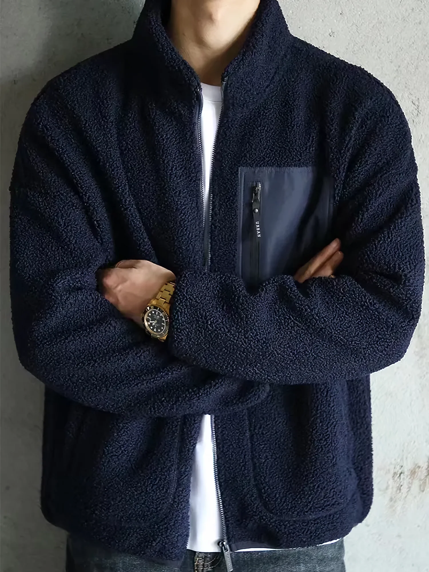 Leone | Warm Fleecejacke für Herren Mit Reißverschluss - Image 5