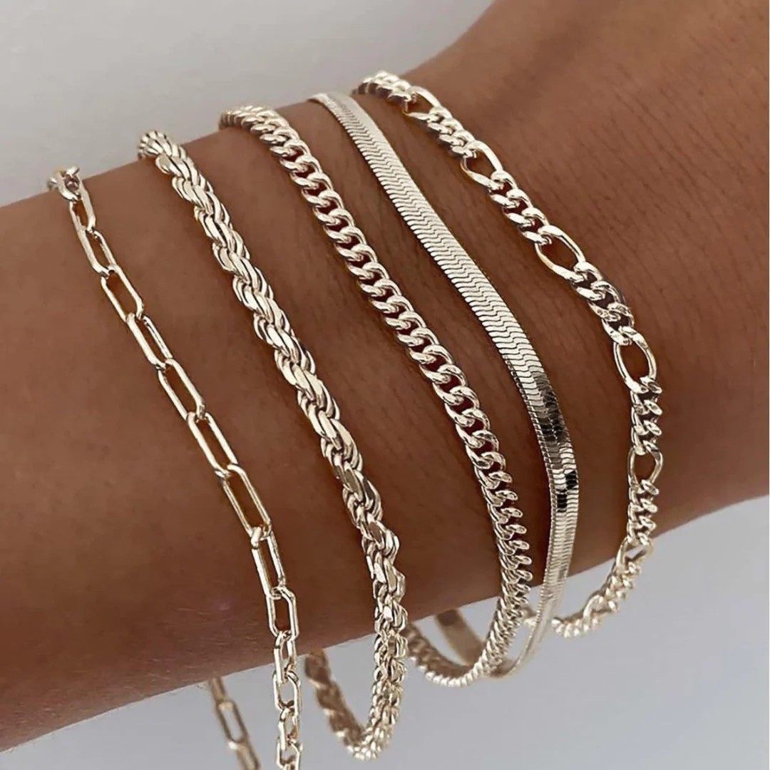 Leonie – Goldene Armband-set - Image 4