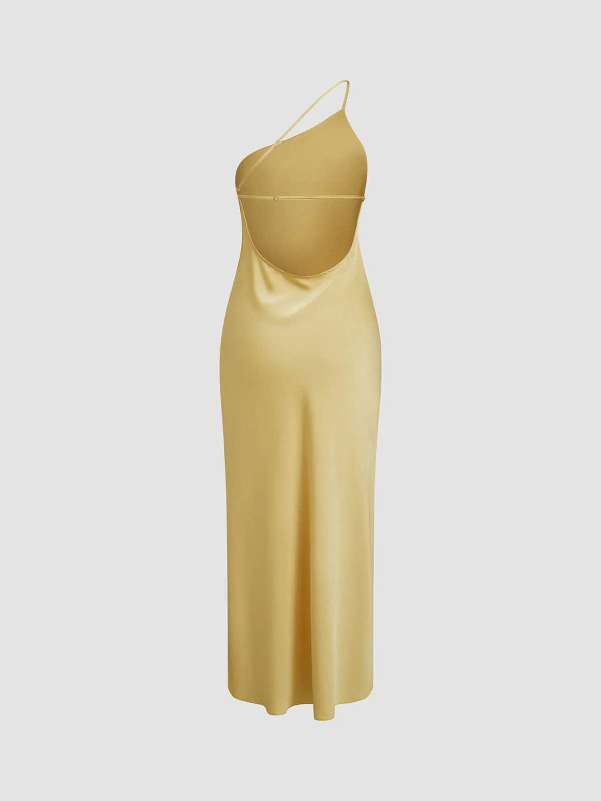 Leonie | Rückenfrei Satin Maxikleid mit zarten Spaghettiträgern – Eleganz & Glamour - Image 4