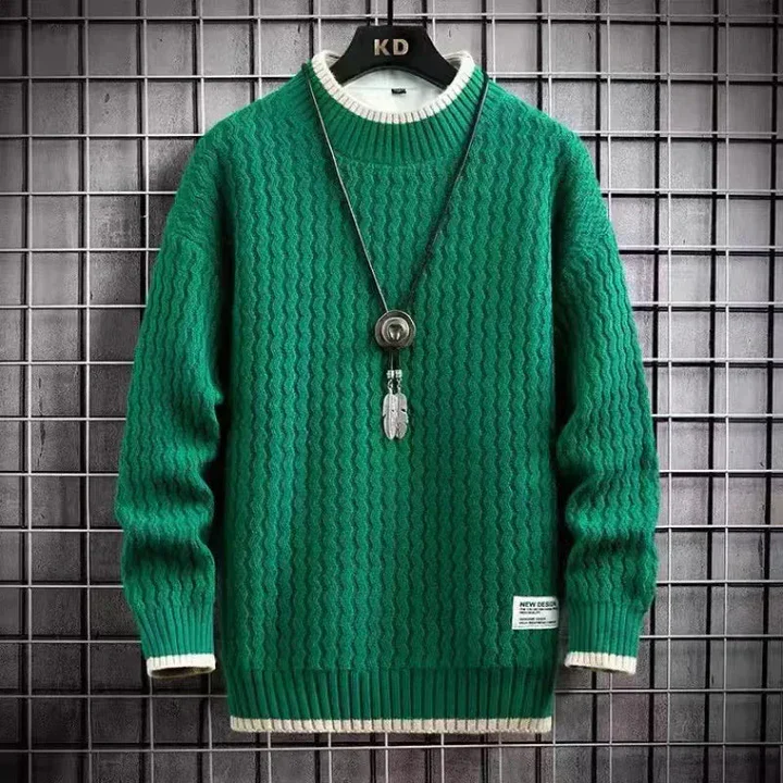 Levi | Farbblockierter Kabelstrick-Turtleneck - Image 4
