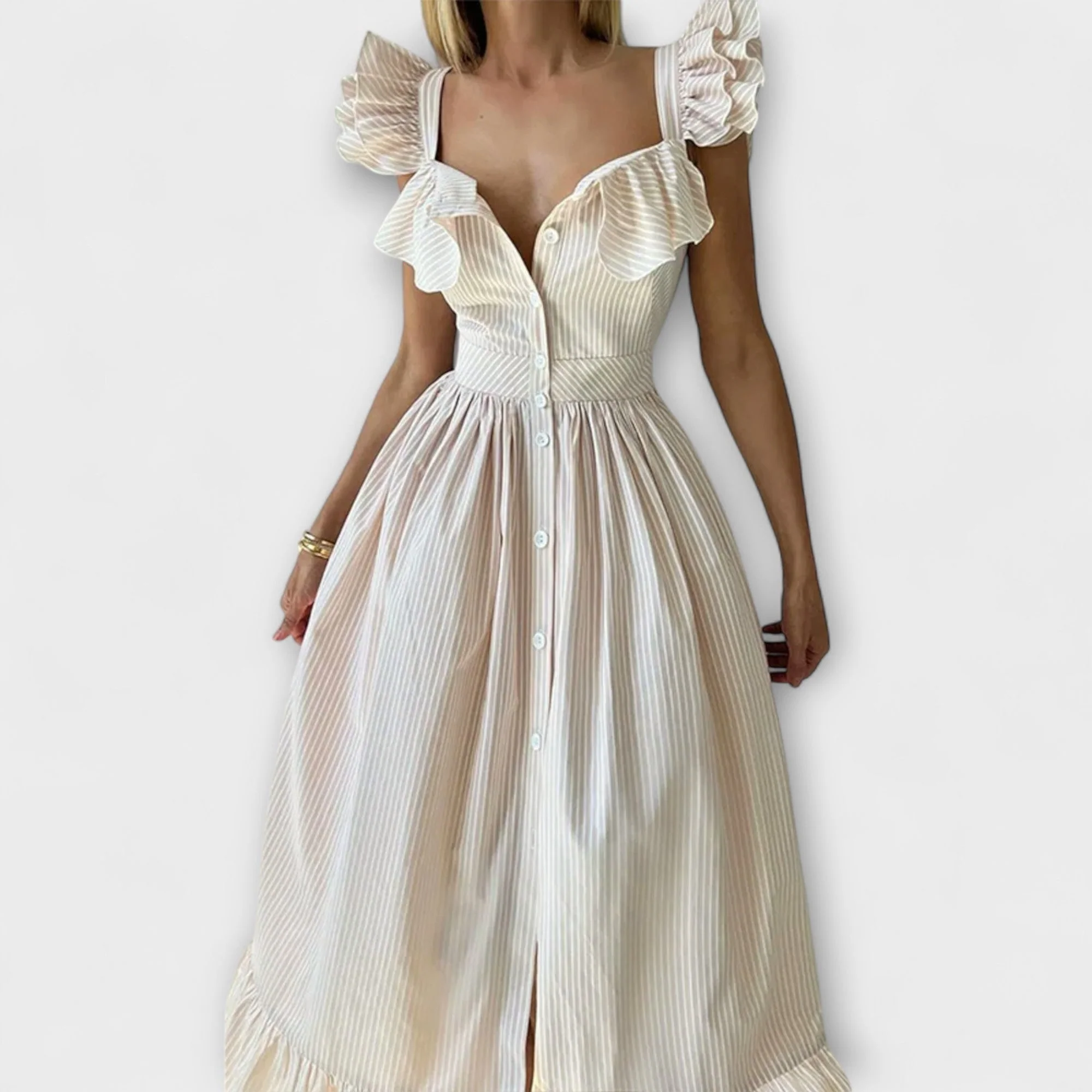 Lia - Ruffled Shirt Dress - Image 4