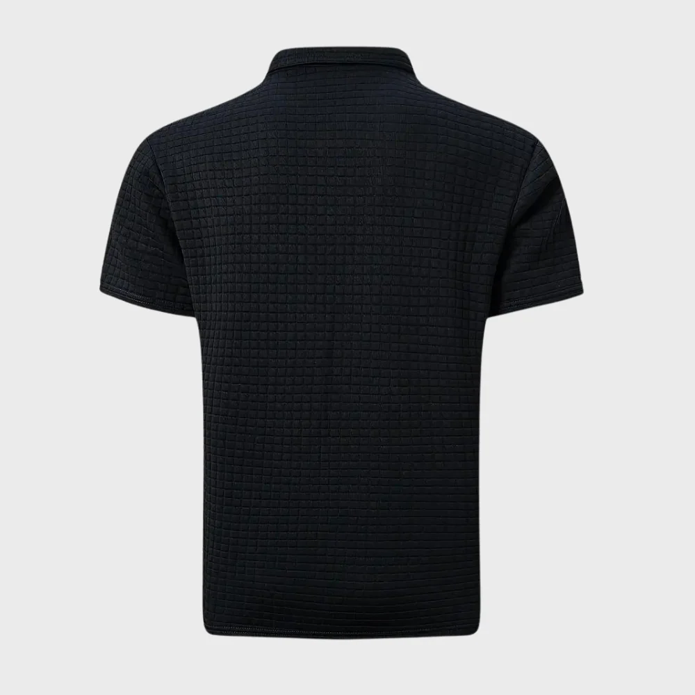 Liam | Waffelstrick-Poloshirt mit auffälliger Kontrastfarbe - Image 4