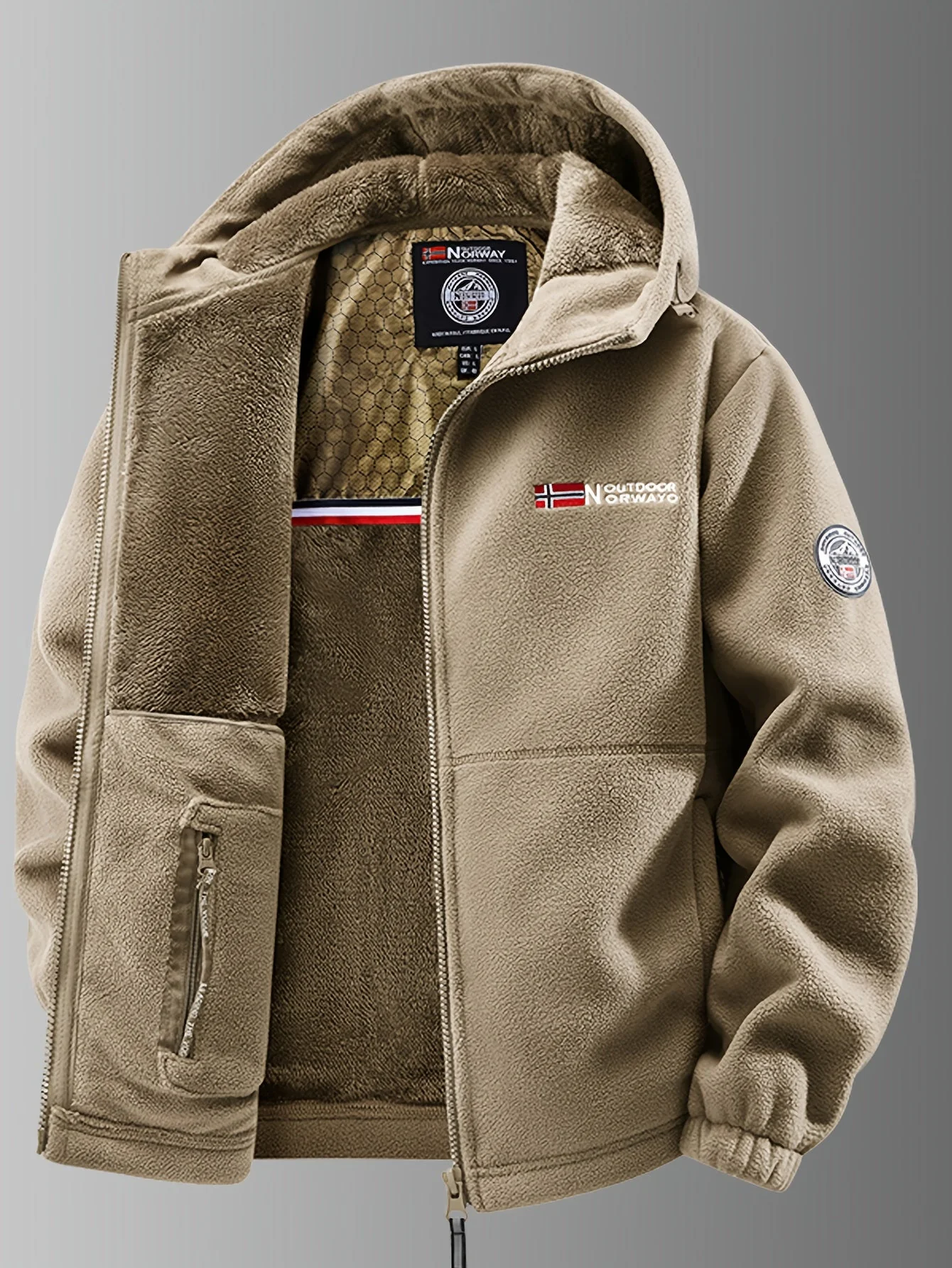Liam – Warme Fleece-Outdoorjacke für Herren - Image 2