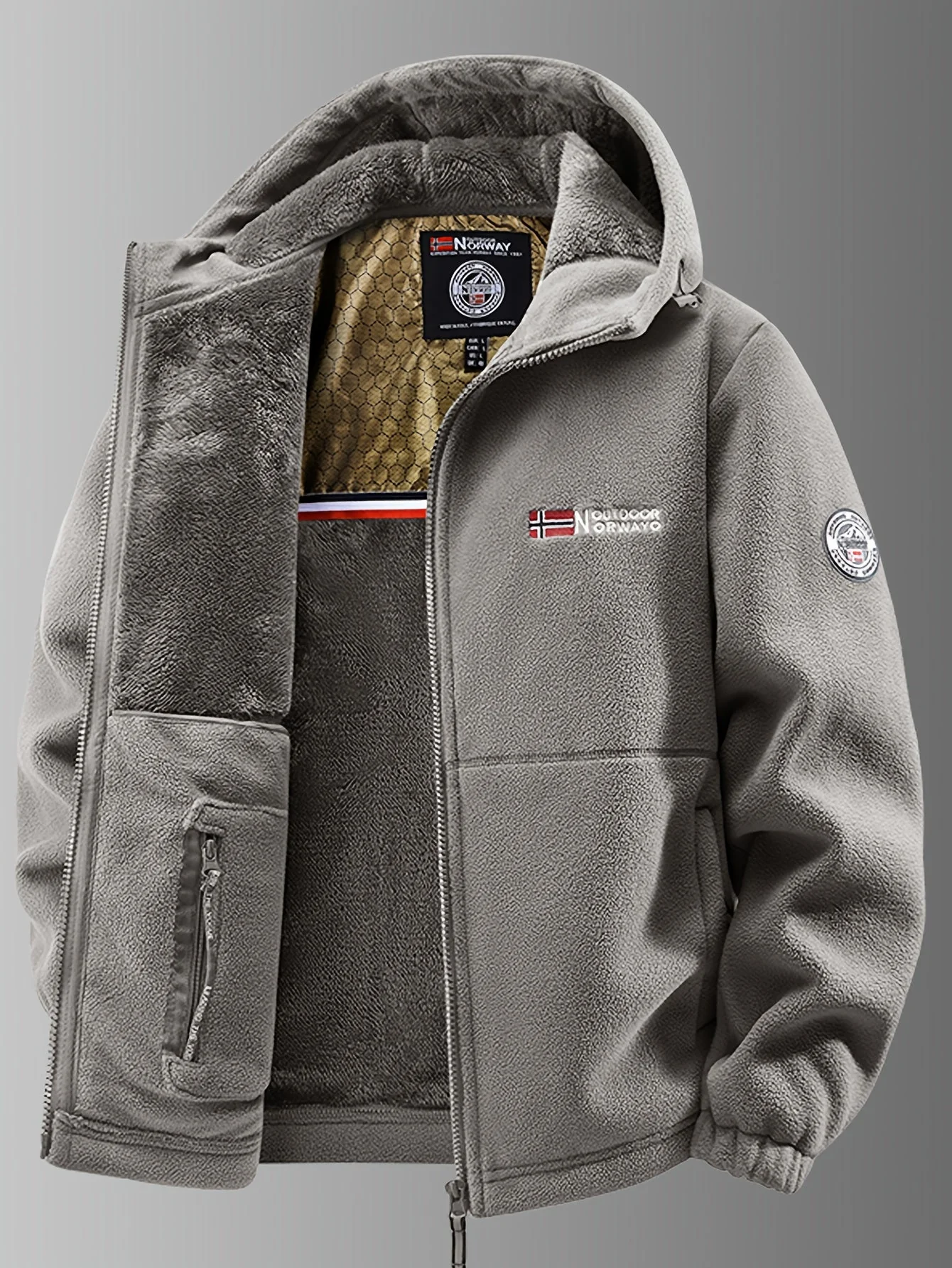 Liam – Warme Fleece-Outdoorjacke für Herren - Image 3