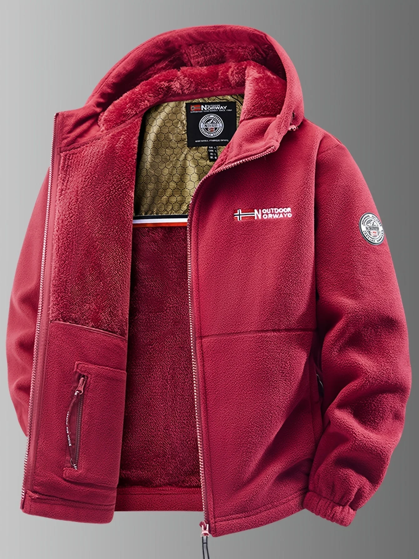 Liam – Warme Fleece-Outdoorjacke für Herren - Image 4