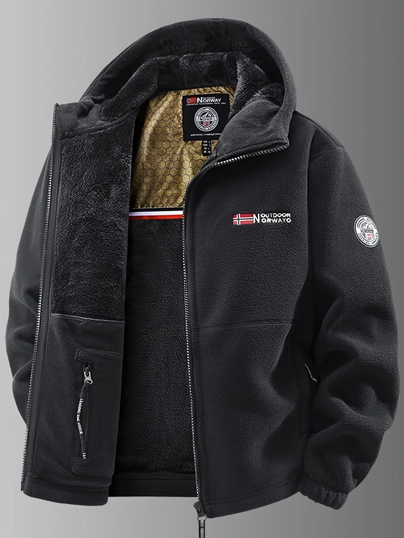 Liam – Warme Fleece-Outdoorjacke für Herren - Image 5