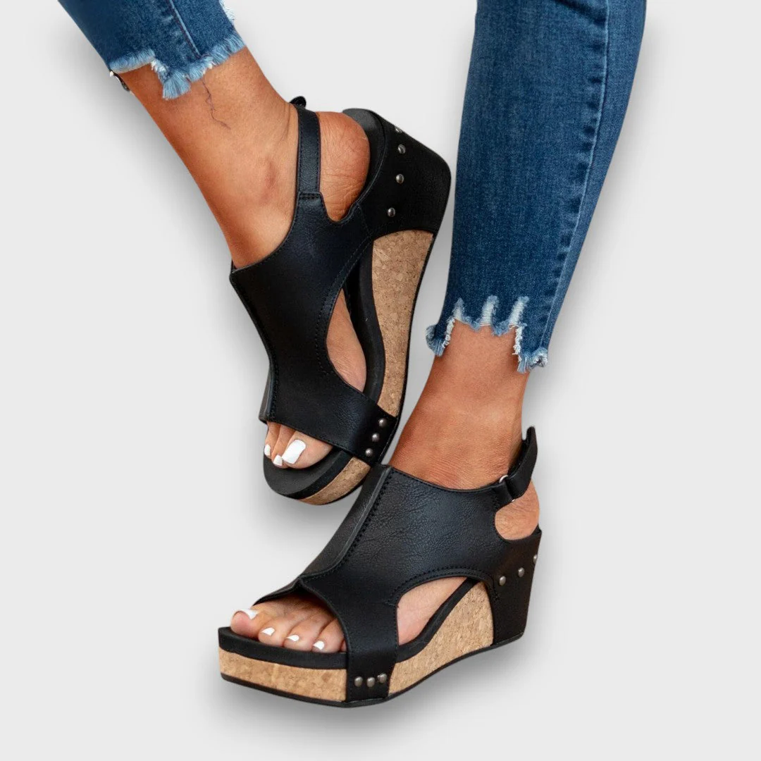 Liane – Keilsandalen mit Softleder-Effekt - Image 10