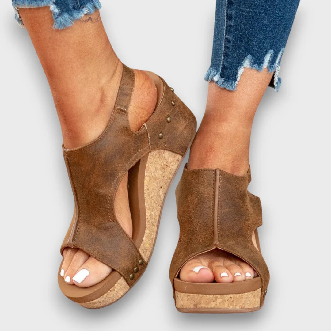 Liane – Keilsandalen mit Softleder-Effekt - Image 12