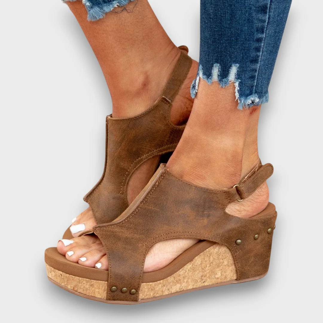 Liane – Keilsandalen mit Softleder-Effekt - Image 13