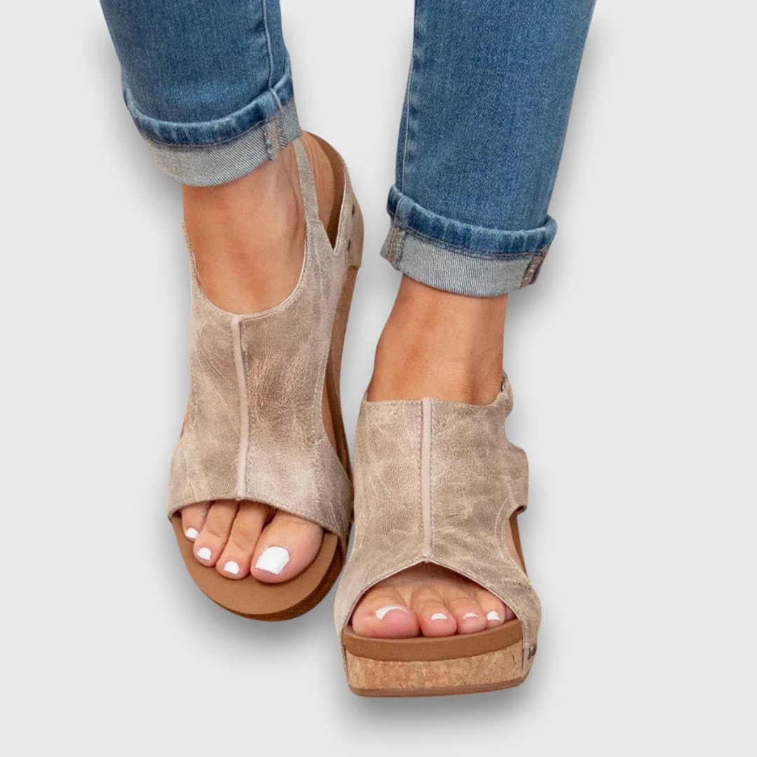 Liane – Keilsandalen mit Softleder-Effekt - Image 3