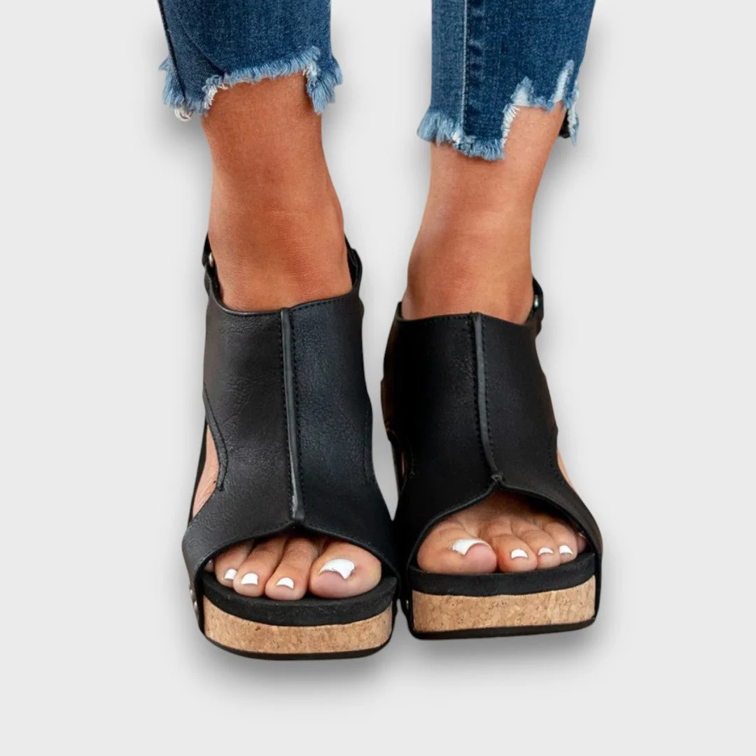 Liane – Keilsandalen mit Softleder-Effekt - Image 5