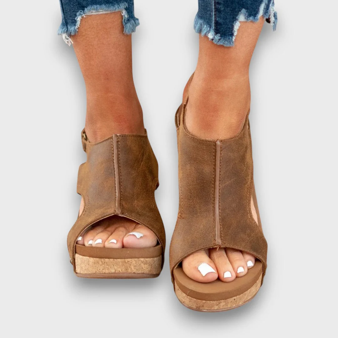 Liane – Keilsandalen mit Softleder-Effekt - Image 7