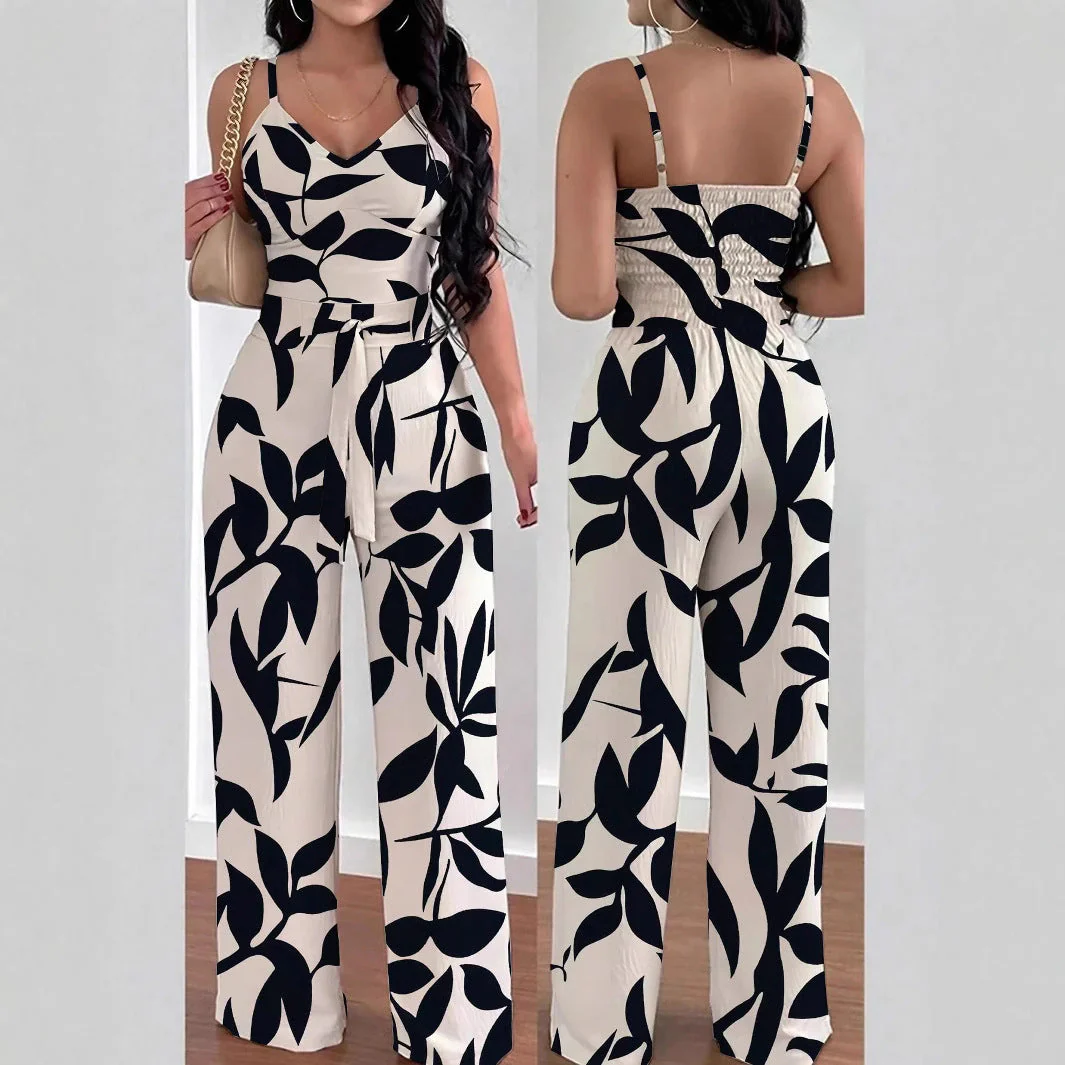 Liane | Trägerloser Overall mit Blumenprint - Image 4